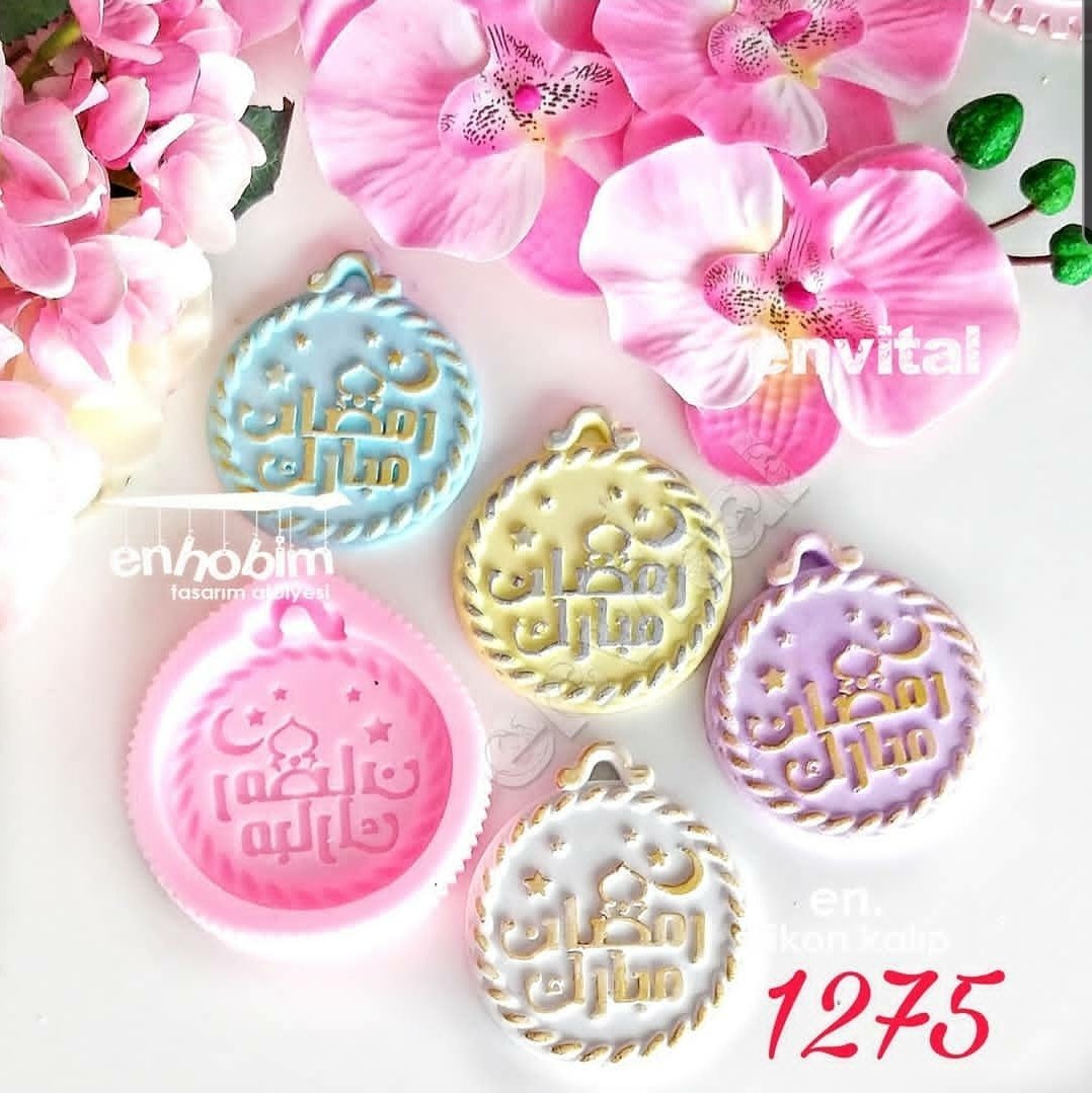 Ramazan mubarek yazı silikon kalıp