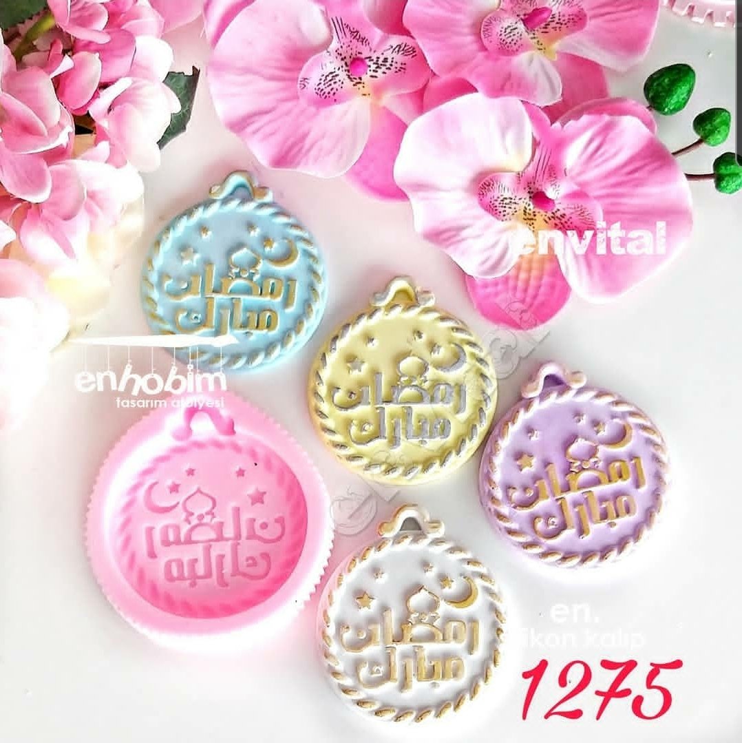 Ramazan mubarek yazı silikon kalıp