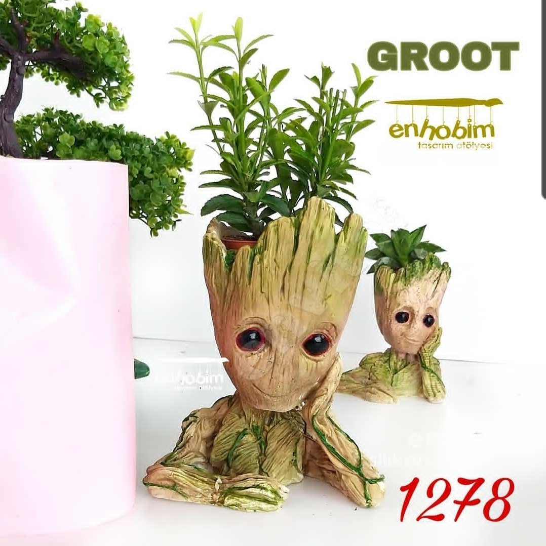 Büyük grot saksı silikon kalıp