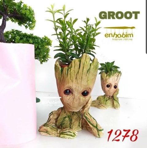Büyük grot saksı silikon kalıp